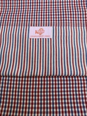 Cotton scarf headscarf Krama from Cambodia Phnompenh red