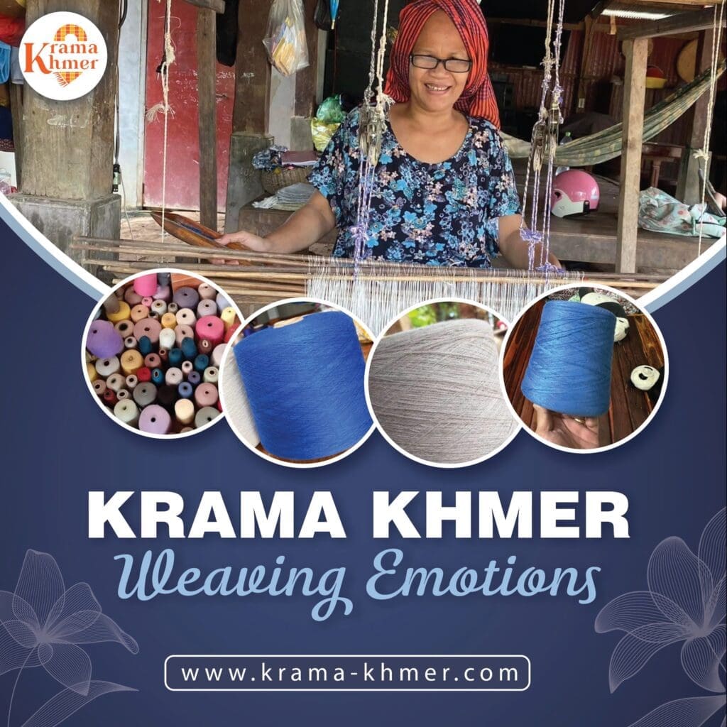 Krama-Khmer works closely with its Cambodian weavers near Siem Reap